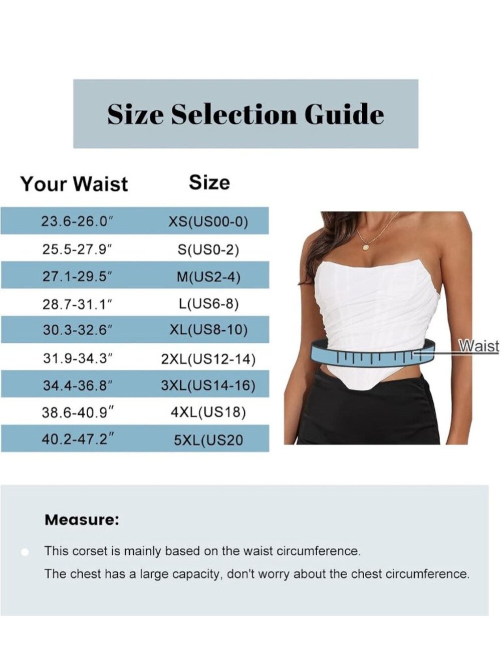 Women's Strapless Boned Mesh Bustier Zip Back Corset Crop Top Bodyshaper Size XL - Picture 5 of 7